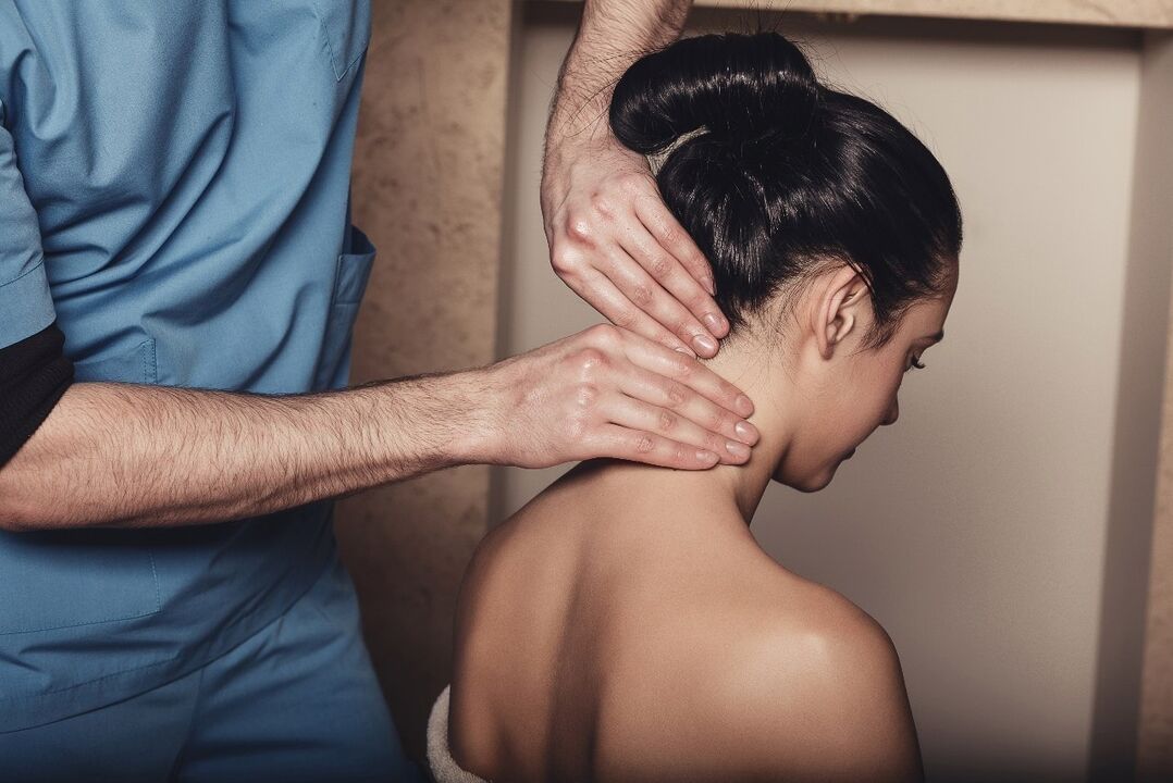 masaža vratu za osteohondrozo